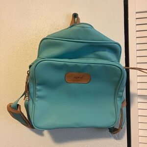 Jon Hart Aqua Backpack with Tan Accents